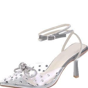 Anweinede Fashion Women‘s Breathable Lace Up Shoes Rhinestone